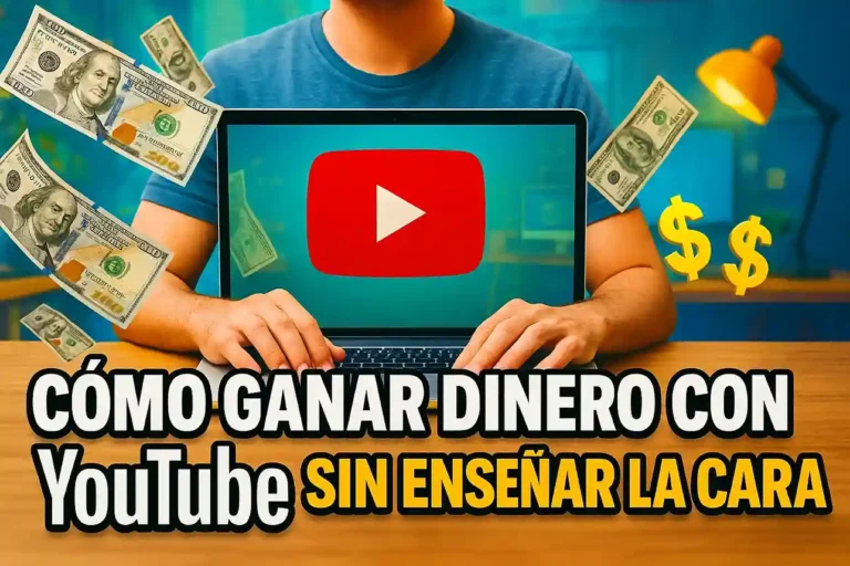 cómo ganar dinero con YouTube sin enseñar la cara