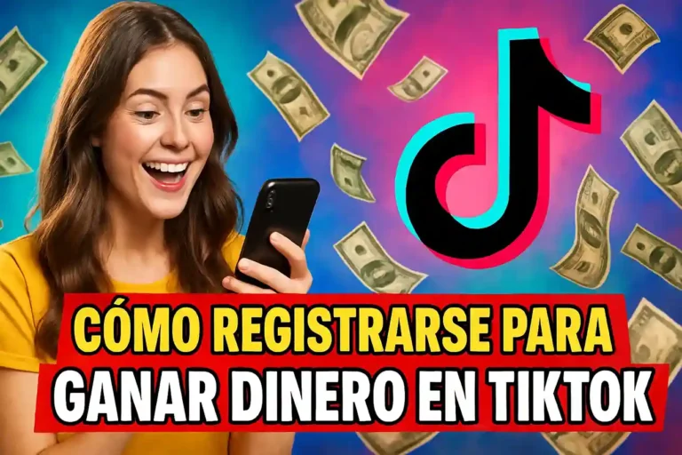 cómo registrarse para ganar dinero en TikTok